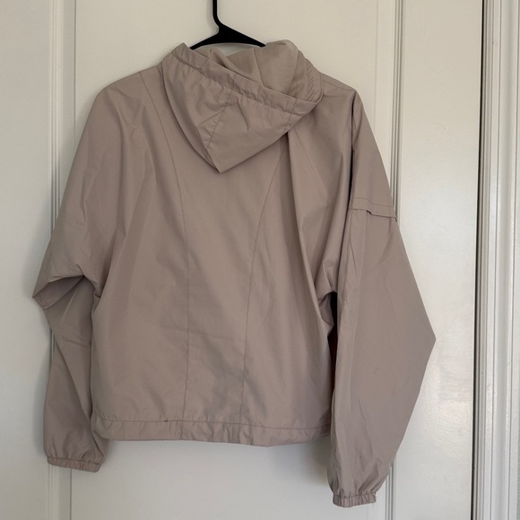 New Balance Light Taupe-Beige Windbreaker Size XS Relaxed Fit - Picture 5 of 11